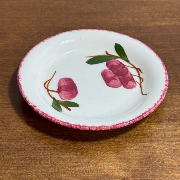 Blue Ridge Southern Pottery Butter Pat Condiment Dish Made in USA Crab Apple 4" - Picture 1 of 5